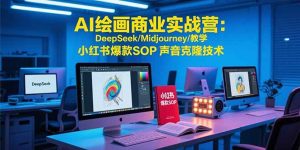 AI绘画商业实战营：DeepSeek/Midjourney/教学 小红书爆款SOP 声音克隆技术