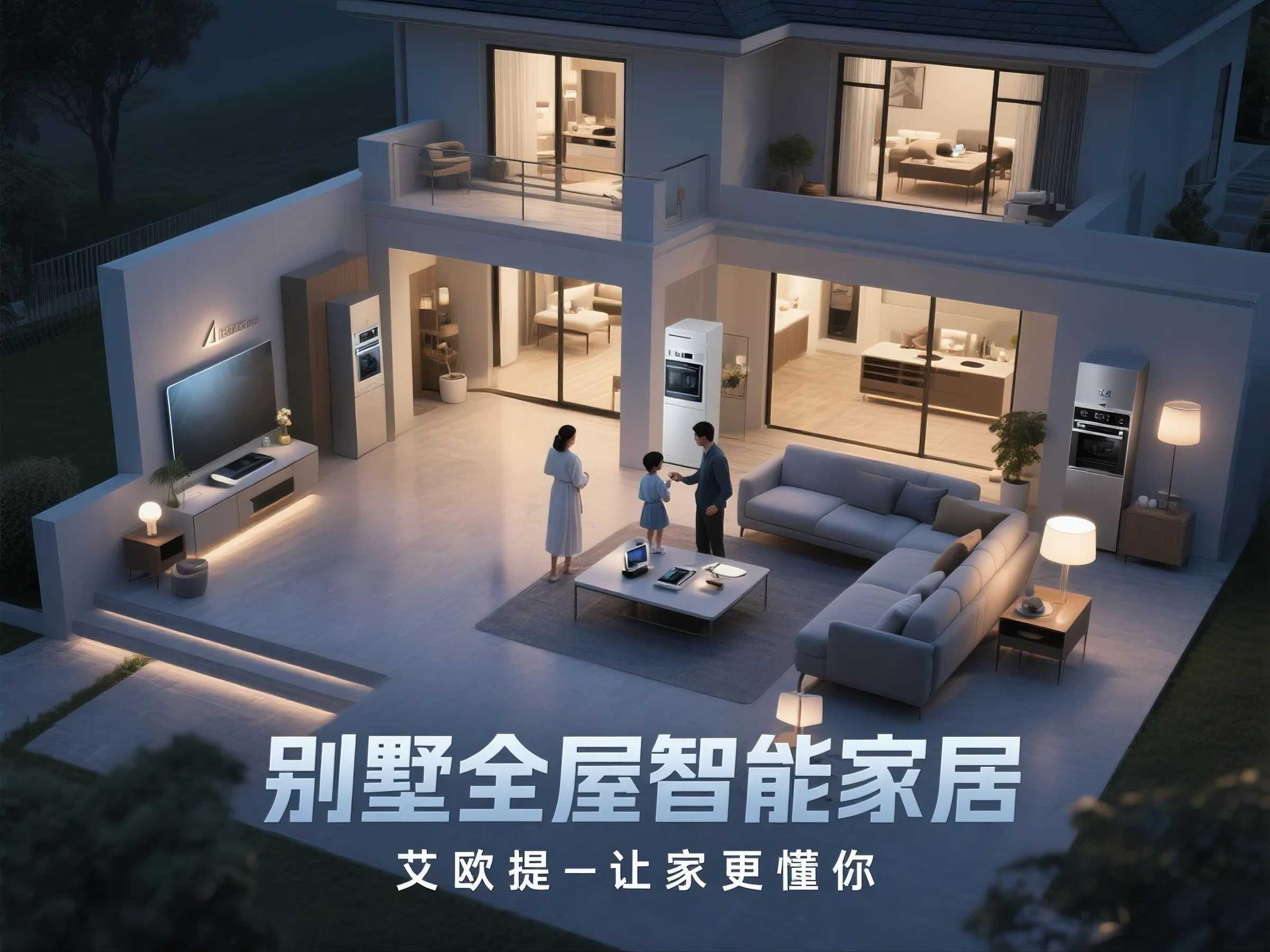 智能家居全屋定制规划方案_小户型智能布局策略_智能家居系统软件架构示意图
