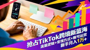 抢占TikTok跨境新蓝海：流量逻辑+变现方式+账号运营，新手月入1万+