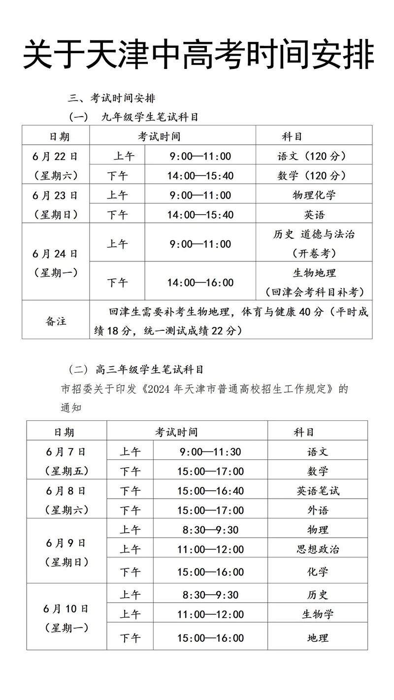 天津小升初考试时间表2026_2026年天津中考报名条件_2026年天津中考报名时间