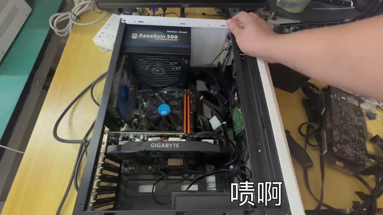 电脑主板不开机维修视频_台式机开机无反应_技嘉1660显卡维修