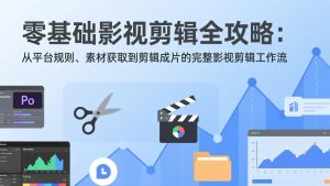 零基础影视剪辑全攻略：从平台规则、素材获取到剪辑成片的完整影视剪辑工作流