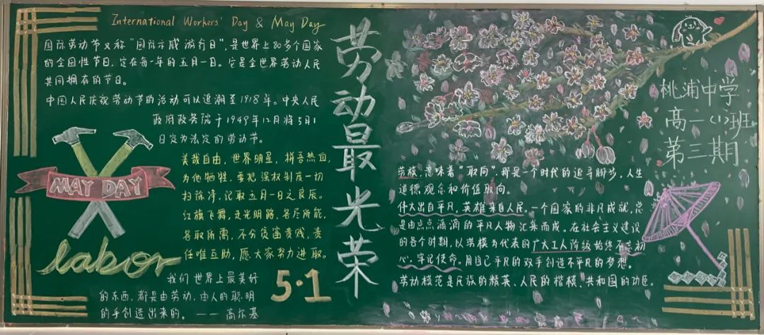 劳动教育主题黑板报设计_上海中小学劳动节黑板报_劳动节企业黑板报内容