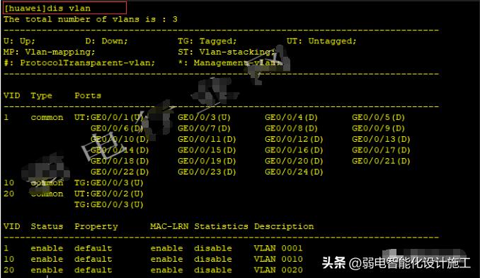 华为交换机配置命令_华为二层交换机端口配置_华为交换机查询命令