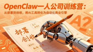 OpenClaw一人公司训练营-更新：从部署到创收，将AI工具转化为自动化商业引擎