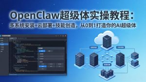 OpenClaw-小龙虾 超级体实操教程：多系统安装+云部署+技能创造，从0到1打造你的AI超级体