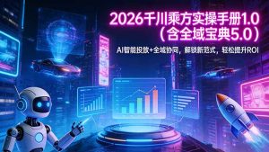 2026 千川乘方实操手册 1.0（含全域宝典 5.0）AI 智能投放+全域协同，解锁新范式，轻松提升ROI